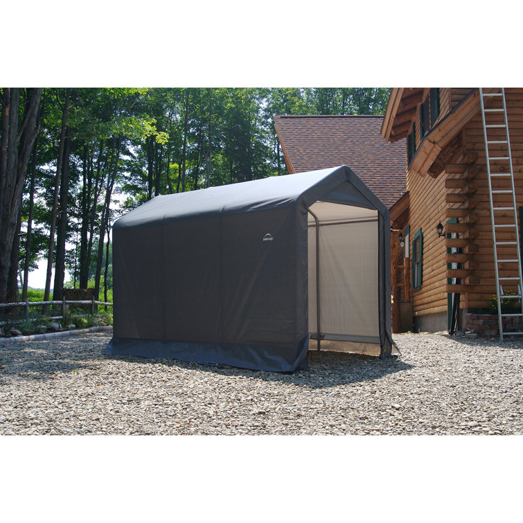 ShelterLogic 6 Ft. W x 10 Ft. D Plastic Portable Storage Shed & Reviews ...